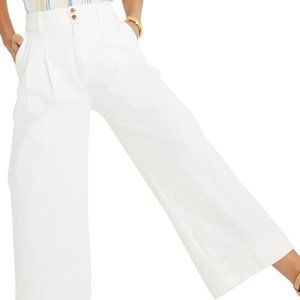 Madewell High Waist Crop Wide Leg Trouser Pants